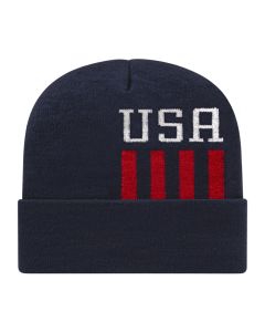 RKUSA12 - Cap America USA Made Patriotic Knit